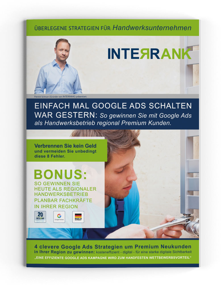Fachreport - Google Ads für Baufirmen und Handwerksbetriebe Fachreport - Google Ads für Baufirmen und Handwerksbetriebe