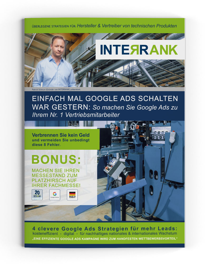 Fachreport - Google Ads für Hersteller und Vertreiber von technischen Produkten Fachreport - Google Ads für Hersteller und Vertreiber von technischen Produkten